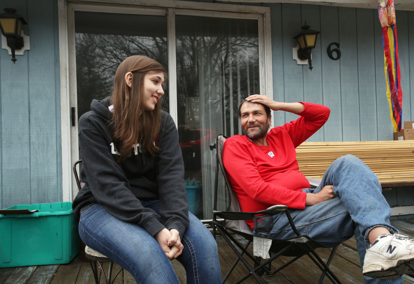 John and Cheyenne sitting